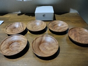 きよし作★欅★ケヤキ　ハンドメイド茶托　 木製 五客 煎茶道具　無垢　天然木　自然 9 急須台