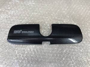 □□2409-41 美品！STI SUBARU スバル 純正オプション カーボン調 ルームミラーシールド ルームミラーカバー　BP レガシィ レガシー