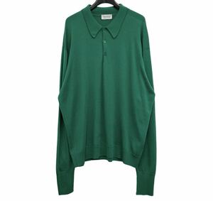 john smedley ニット ポロ グリーン ジョンスメドレー