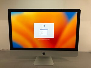 【Apple】iMac Retina 5K 27inch 2017 A1419 Core i7-7700K メモリ16GB SSD32GB+HDD1TB Fusion Drive Radeon Pro 575 OS13 中古Mac