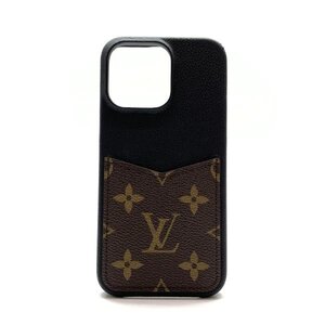 LOUIS VUITTON ルイヴィトン M82888 バンパー 15 PRO MAX モノグラム iPhone15 Pro MAX ケース スマホケース 黒 茶色 管理RY24002713