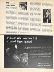 1971年ZIPPO Lighters引退したZippoライター？/ヴィンテージ雑誌広告オリジナル・ポスター