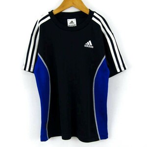 アディダス サッカー 半袖Tシャツ プラシャツ 速乾 スポーツウエア 男の子用 140サイズ 紺白青 キッズ 子供服 adidas