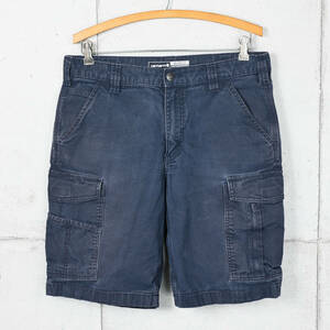 Carhartt カーハート◆RELAXED FIT カーゴショーツ◆ネイビー◆W33