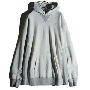 P2734f26　■エヌハリウッド×ループウィラー■　23SS HOOD PARKA プルオーバー スウェット パーカー 2トーングレー XL シーズンレス