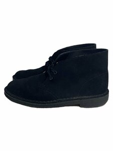 Clarks◆レースアップブーツ/25.5cm/BLK/スウェード/261554807070/Desert Boot