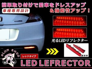 メール便送料無料 【レッド】 タント LA600S LA610S LEDリフレクター 28発 左右セット ブレーキ連動 純正交換用 防水加工済み