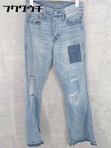 ◇ AMERICAN EAGLE OUTFITTERS ダメージ加工 カットオフ ジーンズ デニム パンツ サイズ30 インディゴ レディース