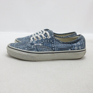 D■【US 8.5】バンズ/VANS AUTHENTIC DOREN 総柄 スニーカー■紺系/MENS/32【中古】