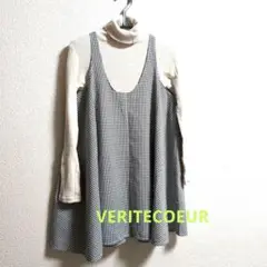 【美品】veritecoeur　ウ"ェリテクール　ノースリーブチュニック