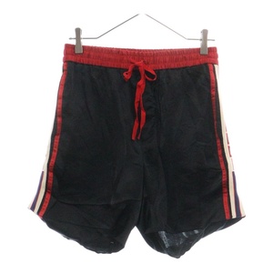 GUCCI グッチ 20SS ACETATE SHORTS W/STRIPE 522951 Z738C サテンサイドグッチロゴラインハーフパンツ ショーツ