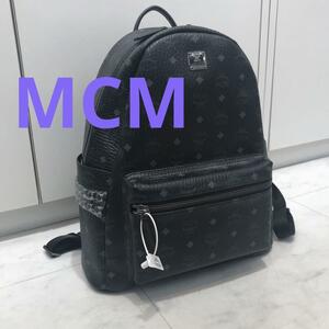 ★未使用品★MCM STARK サイドスタッズ バックパック ヴィセトス