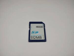  512MB　メガバイト　Nintendo　SDカード　メモリーカード