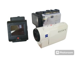 ★美品★SONY HDR-AS300 RM-LVR3 デジタルHDビデオカメラレコーダー アクションカム バイク用マウント　＃167