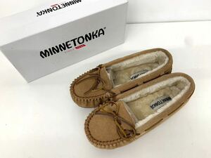 MINNETONKA ミネトンカ レディース モカシン スリッポン 6W 23cm シナモン