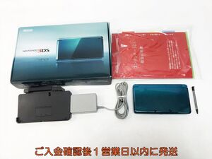 【1円】ニンテンドー3DS アクアブルー 本体 任天堂 CTR-001 初期化/動作確認済 画面ヤケあり H07-583yk/G4