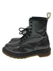 Dr.Martens◆レースアップブーツ/UK4/ブラック/エナメル//