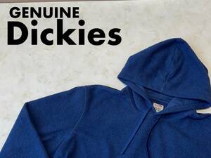 ☆送料無料☆ GENUINE Dickies ジェニュイン ディッキーズ USA直輸入 古着 プルオーバー ボアフリース パーカー メンズ XL ブルー トップス