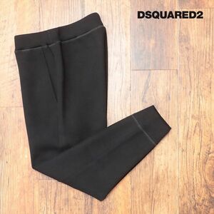 秋冬/DSQUARED2/XLサイズ/美脚ジョガーパンツ S78KB0045 ボンディング ニット 伸縮 保温 イブラヒモビッチ コラボ 新品/黒/ブラック/jd308/