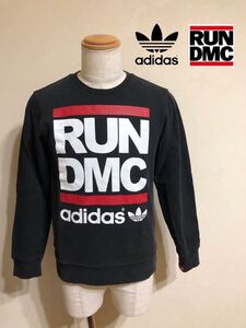 adidas originals RUN DMC アディダス オリジナルス スウェット トレーナー トップス サイズM 長袖 黒 ATA001