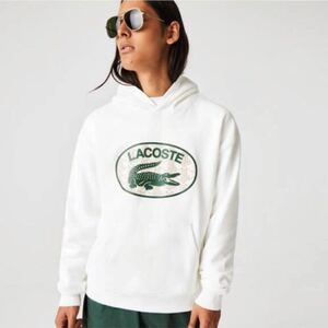 LACOSTE ラコステ　モノグラムモチーフラコステプリントフードスウェット　5