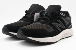 展示処分品 newbalance Walking Fresh Foam 880 v6 BK6 MW880 MW880BK6 4E 幅広 25cm 定価13200円 0831