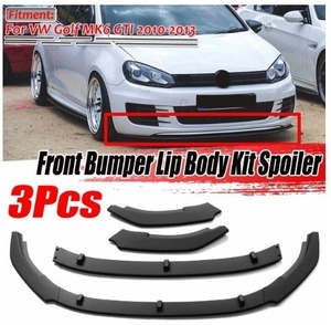 ★☆【52%OFF!!】フォルクスワーゲン ゴルフ フロントバンパー フロントスポイラー MK6 GTI 2010 2012 2013 Carbon Fiber Look☆★