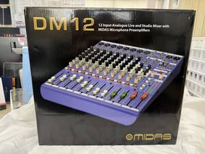 高性能コンパクトアナログミキサー Midas（マイダス）DM12　100V~240V仕様（ほぼ新品）