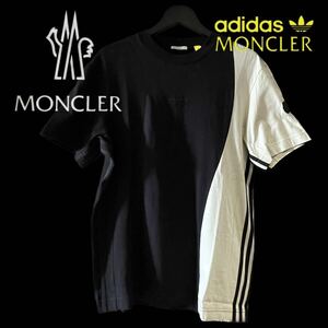 【初売り】新入荷 本物 新品 43676234 超人気MONCLER ジーニアス モンクレール x adidasコラボ 限定 サイズM ラバーロゴTシャツ カットソー