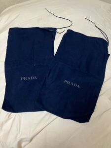 新品/プラダ/PRADA/靴袋/送料180円/シューズ/袋/収納/保存/巾着袋/ケース/収納袋/保存袋/ネイビー/布袋/旅行/小物入れ/紺/靴/布製