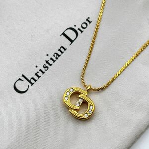 【人気】　Dior　ネックレス　ディオール　CD ロゴ　希少　刻印 アクセサリー ゴールド　ブランド