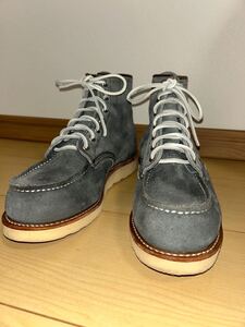 売切り　クリーニング済み　良品 REDWING レッドウィング 8143 モックトゥ アイリッシュセッター 11年製 スレートブルー ラフアウト US7.5E