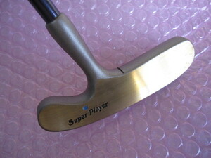 未使用■税込■ジュニア用　両面型パター 84cm SUNAGA ≪ Super Player≫ 青色