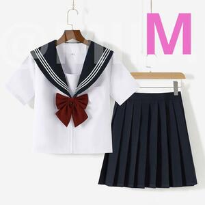 【複数割引中】Mサイズ　新品　半袖　制服　高校　レディース W/W