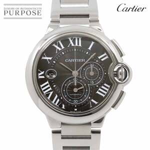 カルティエ Cartier バロンブルー LM クロノグラフ W6920025 メンズ 腕時計 デイト ブラック 自動巻き Ballon Bleu 90261942