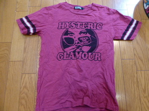 HYSTERICGLAMOUR　ヒスグラ　ガール柄　バックプリント有り。　Sサイズ　Tシャツ　カットソー　ROCK　ME BABY　木村拓哉さん着用品