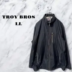 【美品】TROY BROS ブラック ジャケット ジャンバー メンズ 【LL】