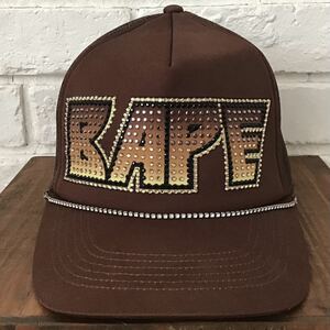 ★激レア★ KISS LOGO スワロフスキー キャップ a bathing ape BAPE swarovski ラインストーン trucker hat cap 帽子 エイプ ベイプ o121