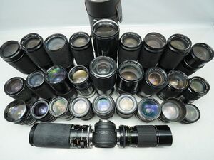 ★ミノルタ 純正MFレンズなど★MD ZOOM/ROKKOR-PF/ROKKOR-QD/TAMRON/COSINA/ 等 計:30点まとめ【ジャンク品】31248