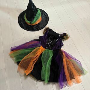 Halloween 女の子 ワンピース パーティー 魔女 ハロウィン キッズ 子供 セット 学芸会 Witch