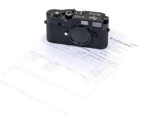 【関東カメラ整備済み】Leica/ライカ Ｍ２ ボタンリワインド 後塗りブラックペイント カメラボディー #jp25892