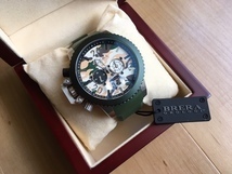 美品 レア BRERA OROLOGI ブレラ オロロジ SWISS MADE ミリターレ クロノグラフ BRML2C4806 純正ラバーベルト クオーツ メンズ 腕時計