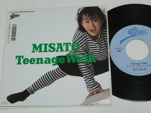 ７“/渡辺美里/Teenage Walk/素敵になりたい/1986年盤/JAPAN盤/ 試聴検査済み《７インチ盤,３枚以上同梱で,「ゆうメール」送料無料》