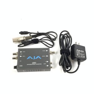 AJA UDC アップ/ダウン/クロスコンバーター ACアダプタ(AJA/NP12-US0520)/XLR 4Pin電源ケーブル/USBケーブル付き●簡易検査品【TB】