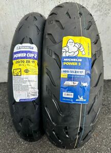 新品 2022年製 MICHELIN POWER パワーCUP2 120/70 ZR17 パワー５ 180/55ZR17 前後セット 送料込 41,500円 (205170) CB1300SF Z900RS