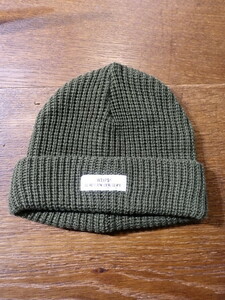 WTAPS　オリーブ　ビーニー　ニットキャップ　202MADT-HT01 BEANIE WOAC　サイズX　00　▲161223