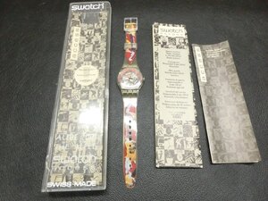 【HM-1964】THE ALFEE アルフィー swatch AUBE2001 スウォッチ クォーツ 腕時計 同梱可【千円市場】