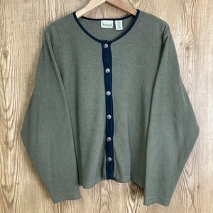 90s L.L.Bean カーディガンタイプ フリースジャケット エルエルビーン 古着 e23111706