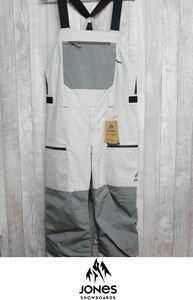 【新品】25 JONES MTN SURF RECYCLE BIB PANT - Lサイズ - SMOKE GRAY/GRANITE GRAY 正規品 スノーボード ウェア ビブパンツ