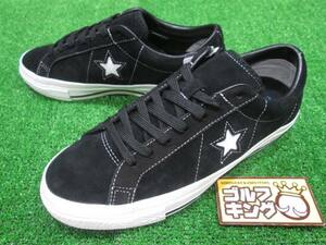 GK鈴鹿☆ 新品467 【28.0】コンバース★ONE STAR GF SUEDE（ワンスター ＧＦ スエード）★ブラック★スパイクレス★ゴルフフューズ★